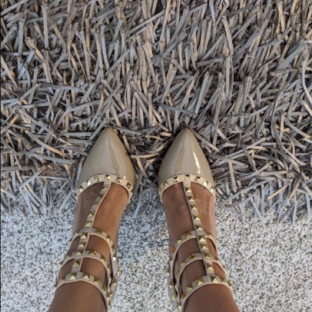 Nude Rock studded shoes - practically new